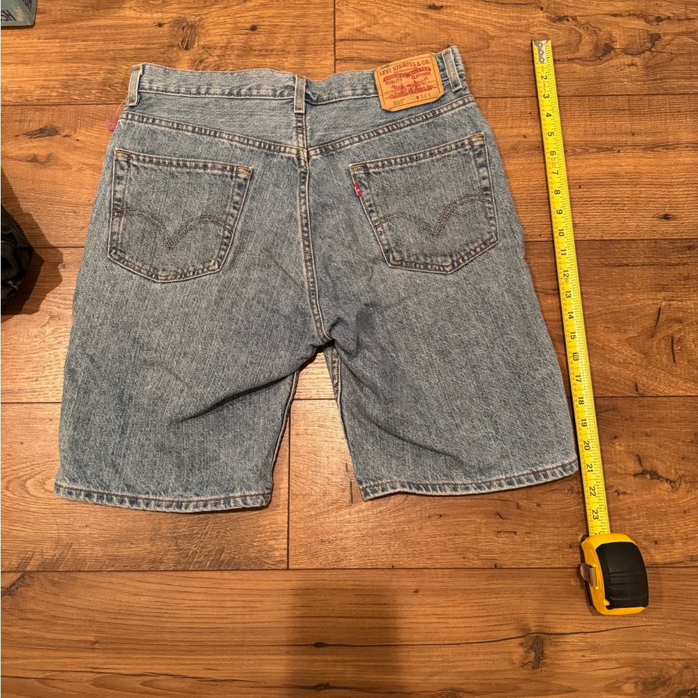 Levi's 505 Classic Blue Jean Shorts size 34 W